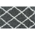 thumbnail image 3 of Bliss Rugs Transitional Diamond 2' x 3' Gray and White Polypropylene Indoor Area Rug, 2' x 3', 3 of 10