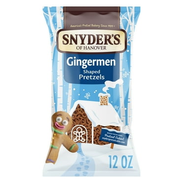 Snyder's of Hanover Gingermen Shaped Holiday Pretzels, 12 oz Bag