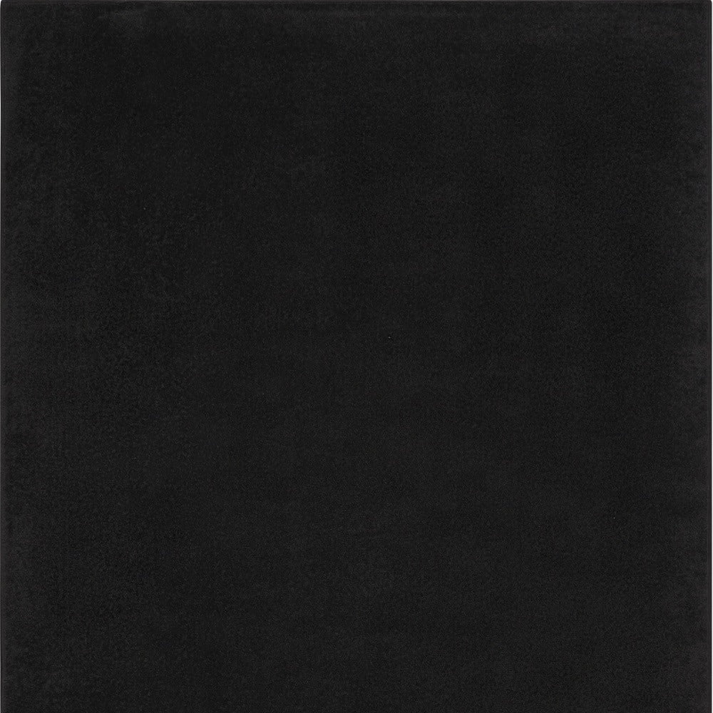 4' X 6' Black Non Skid Indoor Outdoor Area Rug - 6' x 7'