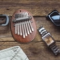 thumbnail image 4 of OULII 2Pcs Kalimba Musical Instrument Brown Wood Portable for Performance, 4 of 6