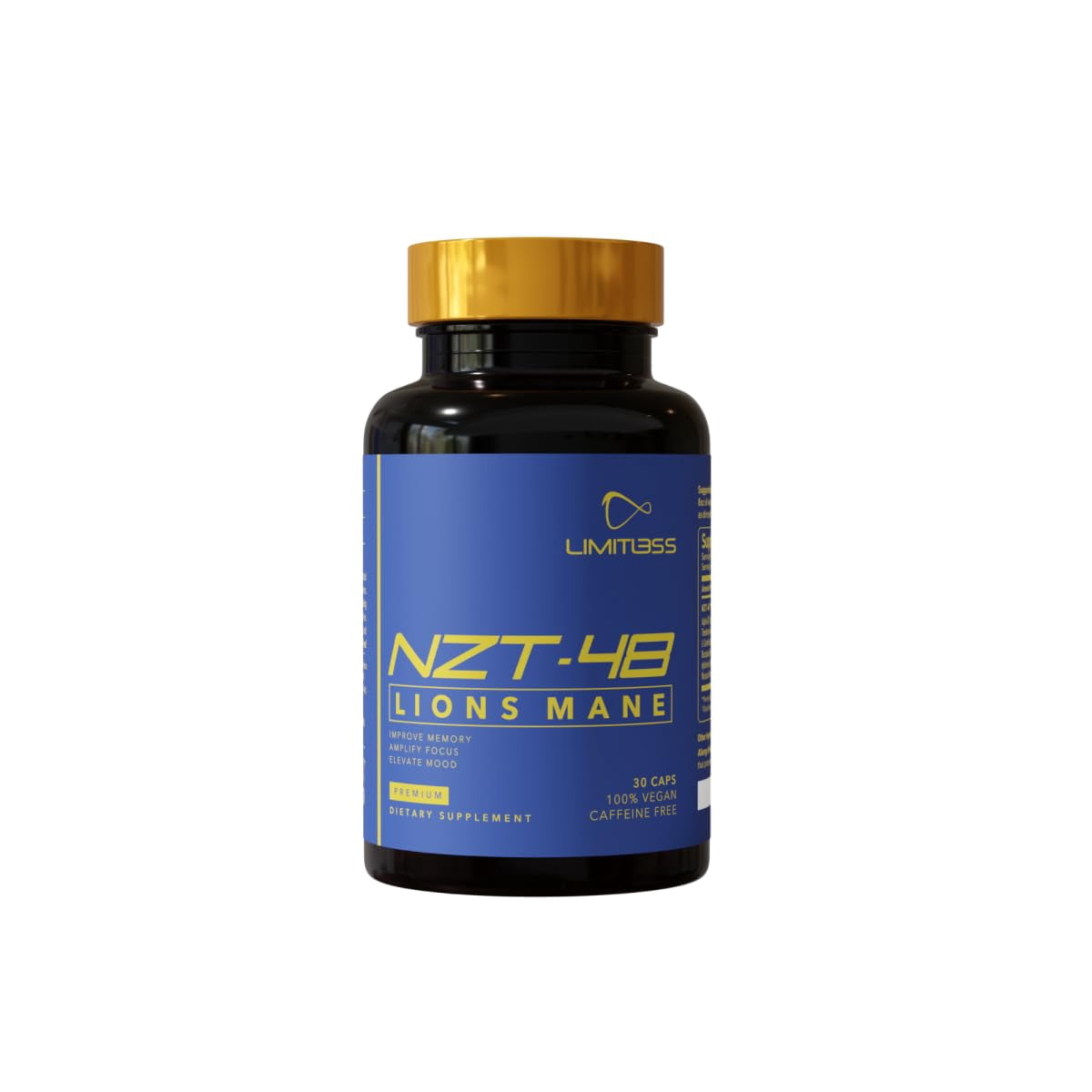 Suplemento NZT-48 Premium Brain Booster Lions Mane 30 porciones ...