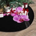 thumbnail image 3 of FMSHPON Pink Cultivated Orchid Xmas Christmas Tree Skirt Stand Mat for Holiday Party Decoration Indoor Outdoor 36 inches, 3 of 3