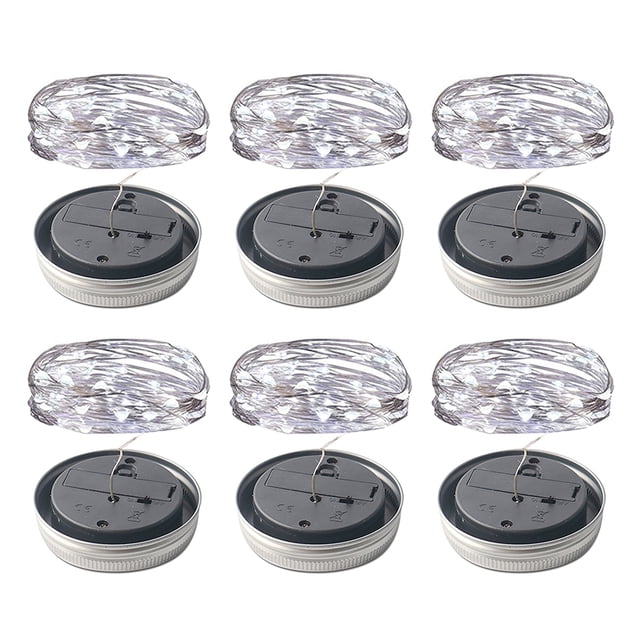 Billuyoard Botella de vino led de cadena con 20 luces LED para botella, para fiesta, boda, Navidad, Halloween, Bar, decoración, blanco cálido Iluminación y accesorios blanco 2M 20LED Billuyoard HA007679-02B