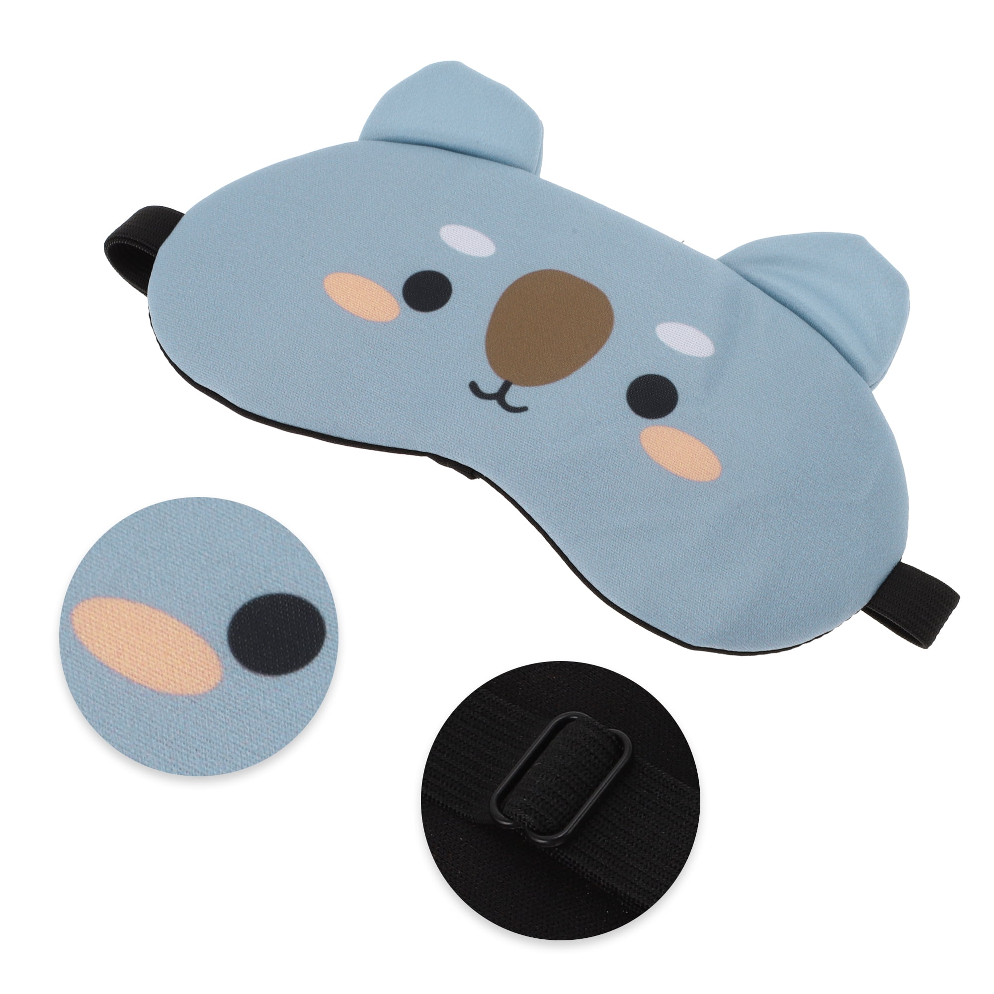 Unique Bargains Soft Koala Eyes Sleep Mask Gray Comfortable Eye Mask for Sleep