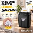 thumbnail image 4 of QUESTLEMON 8-Sheet Cross Cut Paper Shredder and Credit Card Shredder with 4Gal Bin for Home Use, 4 of 9