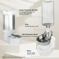 thumbnail image 2 of RIZZARI White 9L Automatic Pet Water Dispenser -  Stainless Steel Gravity Pet Feeder for Dogs and Cats Large Capacity, 2 of 6