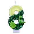 thumbnail image 2 of Large Birthday Candles 1st One Year Cake Roman Number Candle with Cartoon Dinosaur,123456789 Cake Topper Numeral Glitter Candle Party Wedding Anniversary Decorations, 2 of 6