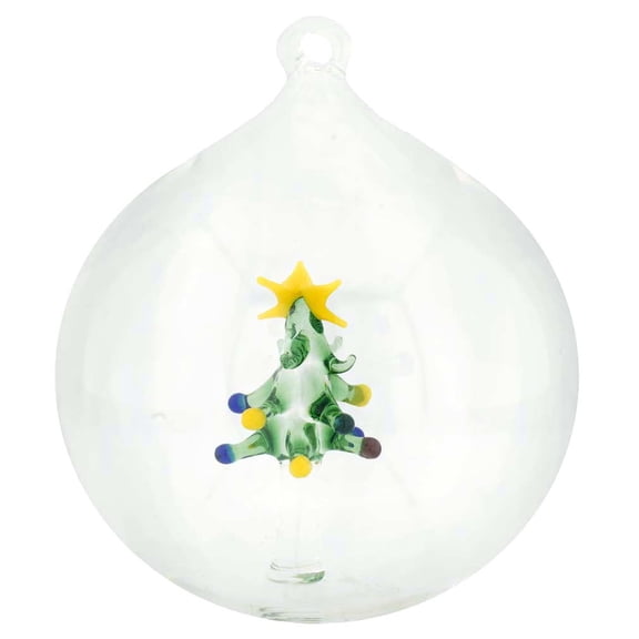 GlassOfVenice Murano Glass Christmas Tree Ball Christmas Ornament