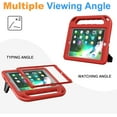 thumbnail image 5 of BMOUO Kids Case for iPad 9.7 2018/2017/iPad Air 2/1/Pro 9.7-Built-in Screen Protector Shockproof Handle Convertible Stand Case for iPad 9.7 Inch 2018 (6th Generation)/2017 (5th Generation)/Air 2, Red, 5 of 8