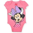 thumbnail image 6 of Disney Minnie Mouse Girl's 5-Piece Short Sleeve Baby Bodysuit Onesie Set, 6 of 6