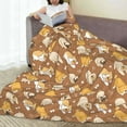 thumbnail image 6 of Salouo Cartoon Bulldog Print Bed Blankets,Flannel Blanket Comfortable Air Conditioning Blanket Lightweight Blanket for Sofa Bed Travel & Couch -50"x40", 6 of 8