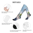 thumbnail image 5 of Lsque Parisian Cafe With Eiffel Pattern Sport Compression Socks for Men & Women 15-20 mmHg Knee High Nurse Pregnant Running Medical and Travel Athletic, 5 of 6