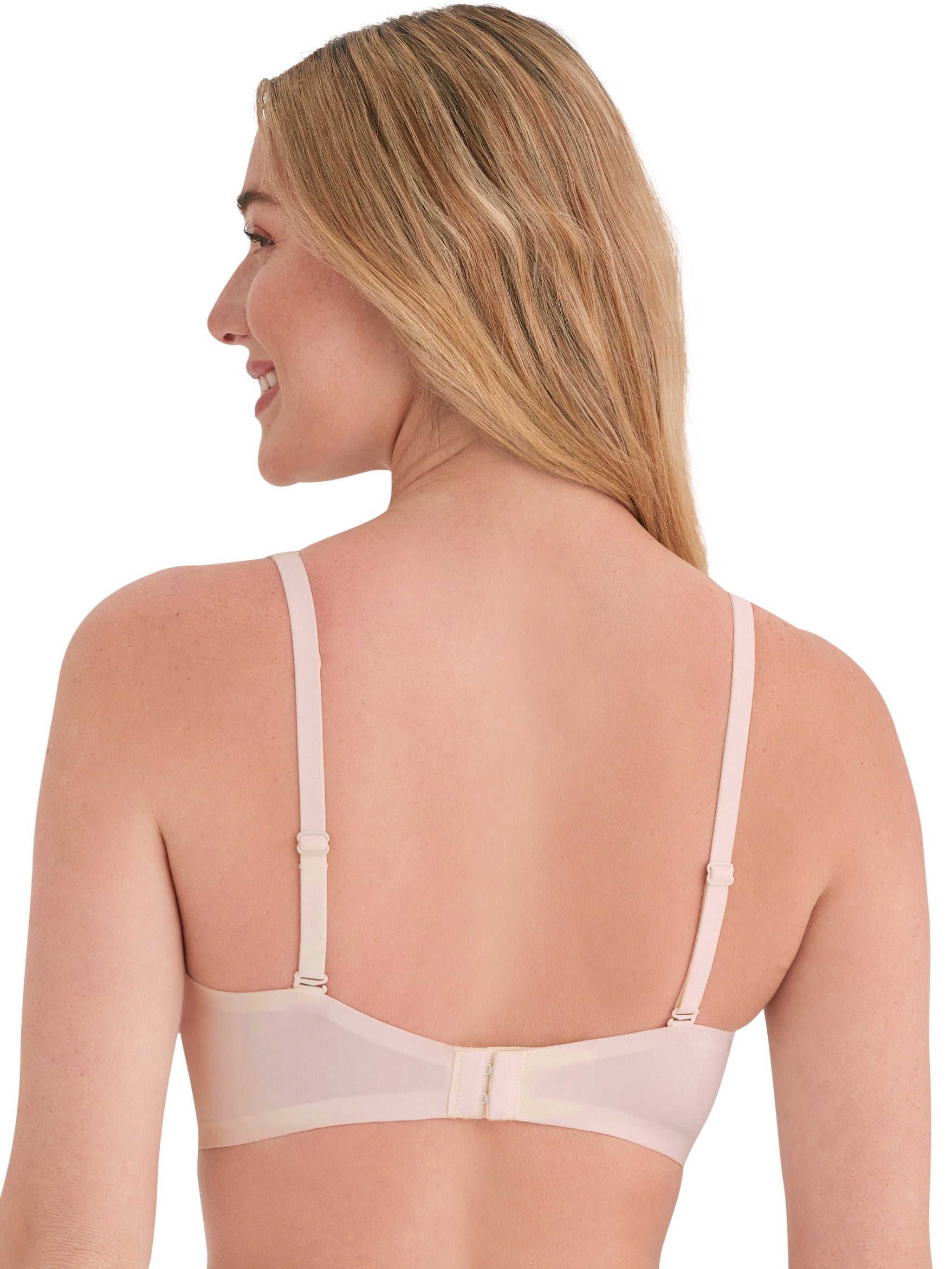 Joyspun Women’s Wire-Free Bonded Plunge Bralette, Sizes S-XXXL