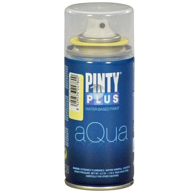 Pintyplus Aqua Spray Paint - Art Set of 8 Water Based 4.2oz Mini Spray Paint  Cans. Ultra Matte Finish. Perfect For Arts & Crafts. Spray Paint Set Works  on Plastic, Metal, Wood