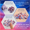 thumbnail image 3 of 4th of July Body Glitter Stick, Red White Blue Patriotic Shimmer for Face Hair Body, Waterproof Long-Lasting Makeup for Independence Day Party, 3 of 5