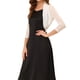 thumbnail image 4 of INSPIRAR CHIC Blusas Semi Transparentes para Mujeres Elegante Cárdigan Bolero Shrug Blanco 3XL, 4 of 6