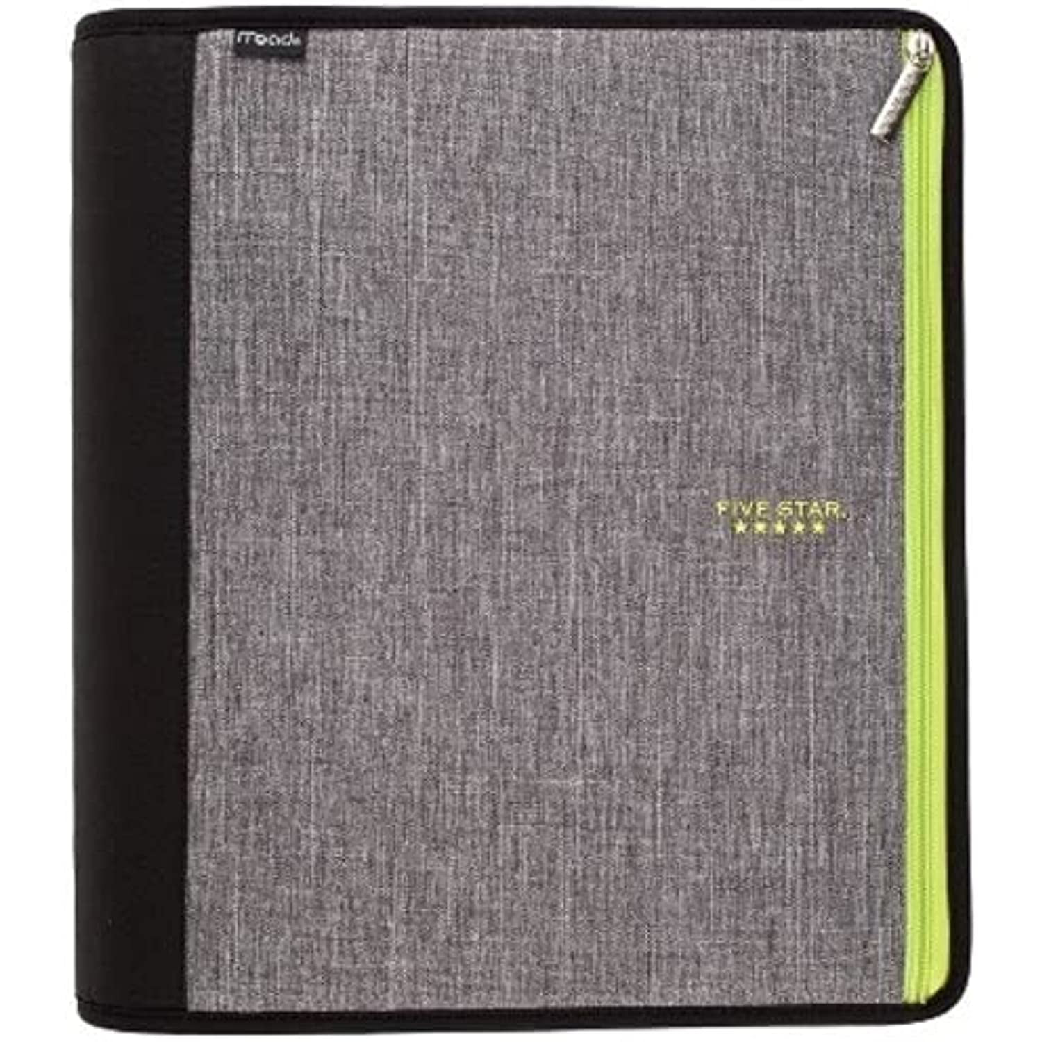 Five Star 605 Sheet 2" Ring Zipper Binder Yellow