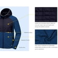 thumbnail image 6 of Little Donkey Andy Men's Lightweight Running Jackets Full Zip Hooded Sports Jacket for Winter Hiking Golf Casual Navy Blue M, 6 of 7