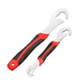 thumbnail image 2 of Adjustable Multi-Functional Carbon Steel Wrench with Large Opening - Dual-Purpose Pipe Clamp & Serrated Universal Tool for Fast, Heavy-Duty Plumbing & Tasks - Small Size Synthetic Version, Bulk, 2 of 3