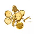 thumbnail image 1 of 5x10 Uds Broche Base Insignia Botón Acero Inoxidable DIY Broche Hallazgos Solapa Pin Dorado, 1 of 8