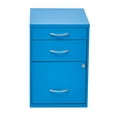 thumbnail image 2 of OSP Designs 22” Blue Metal File Cabinet, 2 of 5