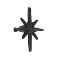 thumbnail image 6 of Zeckos Black Finish Cast Iron Starburst Cabinet Drawer Pulls Set of 6, 6 of 6