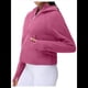 thumbnail image 3 of Sudadera con Capucha para Mujer, de Larga, Corta, con Media Cremallera y Bolsillos con Orificio para el Pulgar. Rosa Roja XL, 3 of 6