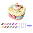 thumbnail image 2 of Bunblic Birthday Cake Set Interactive Toy with 12 Clays for Preschool Birthday Gifts Pink, 2 of 8