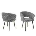 thumbnail image 2 of Ottomanson Palermos Mid Century Modern Easy Assembled Kitchen Dining Chair, Gray, Set of 2, 2 of 6