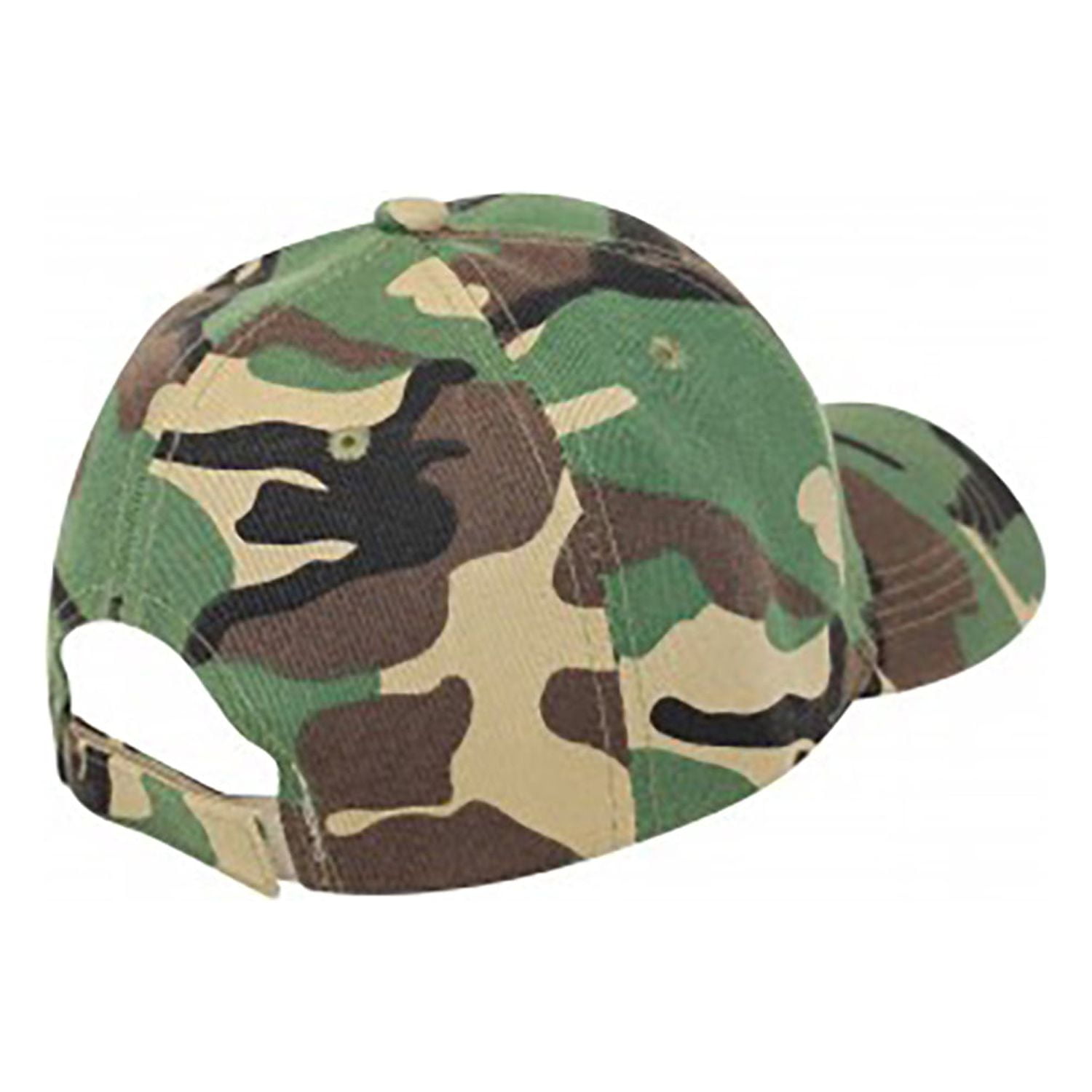 Pack of 15 Bulk Wholesale Plain Baseball Cap Hat Adjustable (Camouflage)