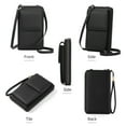 thumbnail image 6 of KALUNMA Small Crossbody Cell Phone Bag for Women, Adjustable Leather Shoulder Handbag Mini Wallet with Credit Card Slots, 6 of 9