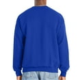 thumbnail image 4 of Hanes Unisex Perfect Crewneck Sweatshirt, Soft Pullover Fleece, Deep Royal, L, 4 of 7