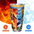 thumbnail image 6 of Daiia Starry Sky Moon Sunflower Printed 20oz Insulated Coffee Cup with Straw Topper, Fully Spill Proof Travel Coffee Mug, Stainless Steel Tumbler for Work Home Outdoor Car-Straw Three-piece Set, 6 of 8
