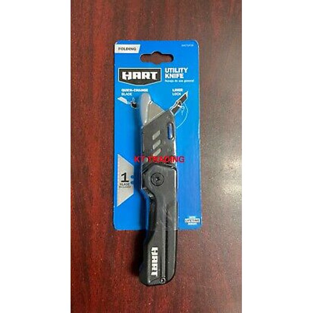 HART Compact Folding QuickChange Blade UTILITY KNIFE w/ LINER LOCK