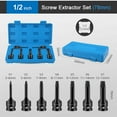 thumbnail image 2 of Usloyux Under $5 Damaged Screw Extractor Tool Set, 7Pcs Professional Broken Screw Removal Kit, Chromium Vanadium Alloy Steel Construction for Mechanics DIY Repair, 2 of 2