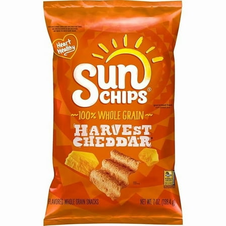 Sunchips Multigrain Snacks Harvest Cheddar, 7 Oz