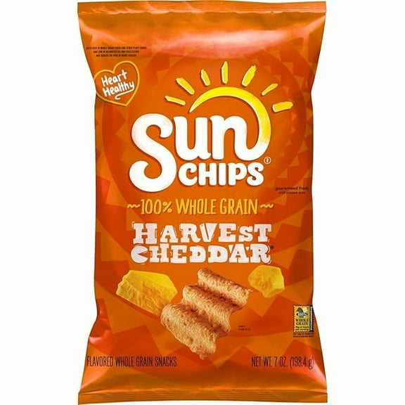 Sunchips Multigrain Snacks Harvest Cheddar, 7 Oz
