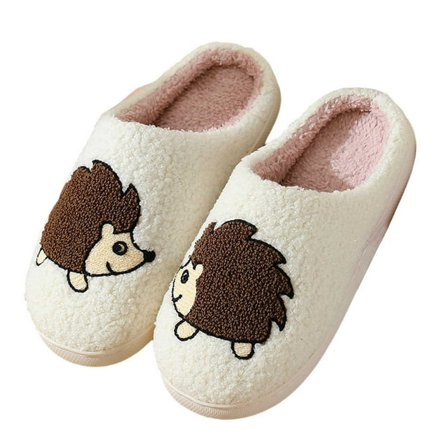 Pantoufles d'Hiver pour Femmes Adultes Respirantes et Douces Pantoufles d'Hiver pour Femmes Pantoufles Confortables Chaussures d'Intérieur Pantoufles en Peluche pour Femmes pour la Maison