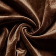 thumbnail image 5 of Sheghy Womens Plus‑Size Crew‑Neck Long‑Sleeve Velvet Solid Maxi Dress Coffee, 5 of 5