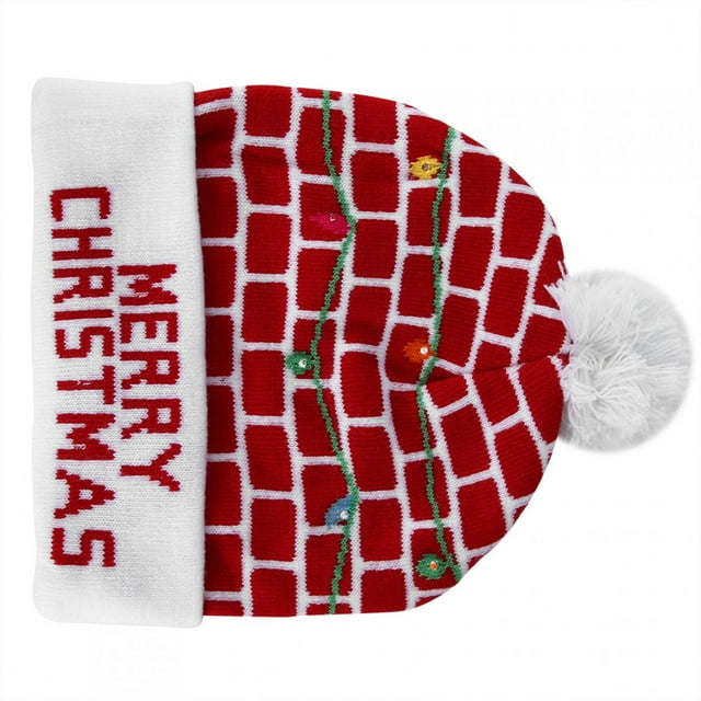 Gorro navideño nitted gorro navideño de hilo de lana suave y cálido respetuoso con el medio ambiente Halloween para el día de Navidad ANGGREK Otros