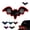 Red, variant on Solar-Powered Bat Night Car Light Cool Glow Projection for Vehicles, USB Wireless Led Vehicle Interior Night Atmosphere Projection Lamp, Motion Sensor Window Suction Glow Accent Light