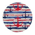 thumbnail image 4 of Orinice Anchor Stripes Round Table Cover Stain Resistant Washable Indoor Outdoor Tablecloth Kitchen Dining Wedding Parties 100% Polyester Fiber 42-46, 4 of 8