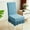 Blue, variant on Generic Dining Chair Covers with Elegant Ruffle Skirt, Stretch Kitchen Chair Seat Slipcovers Modern Solid Color Armless Chair Protectors for Banquet Hotel Wedding Party