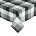 thumbnail image 2 of Black Tri Color Check Tablecloth 60x120", 2 of 3