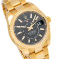 thumbnail image 5 of Pre-Owned Rolex Sky-Dweller 42MM 326938 Black Dial Fluted Bezel 18K Yellow Gold Oyster Bracelet, 5 of 10