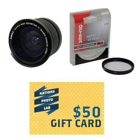 Opteka .35x High Definition II Super Wide Angle Panoramic Macro Fisheye Lens for Fuji FujiFilm FX10 Digital Camera Includes Special FX10 Adapter Ring With BonusUVFilter + $50 Photo Print Gift Card! Opteka .35x High Definition II Super Wide Angle Panoramic Macro Fisheye Lens for Fuji FujiFilm FX10 Digital Camera Includes Special FX10 Adapter Ring With BonusUVFilter + $50 Photo Print Gift Card!