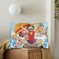 thumbnail image 3 of One Piece Anime Pillow Covers Classic Print Polyester Sofa Cushion Covers Home Decor Living Room Cushion Covers for Bed Sofa Car 20" X 14", 3 of 6