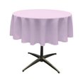 thumbnail image 1 of TCpop51R-LilacP45 LA Linen Nappe en Popeline de Polyester, Lilas - 51 Po. Ronde, 1 of 1
