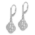 thumbnail image 3 of Auriga Fine Jewelry 14K White Gold Lab Grown Diamond Love Knot Stud Earrings for Women (L- 0.38inch, W- 0.38inch), 3 of 4