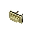thumbnail image 3 of 2 Sets Rectangular Purses Twist Lock 32mm x 20mm Clutches Closures for DIY Bag Making, Brussed Brass, 3 of 4